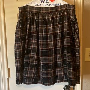 Black, red and tan skirt from ModCloth size XL